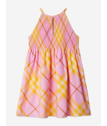 Burberry Girls Elsie Check Dress in Pink d'Europe débarque