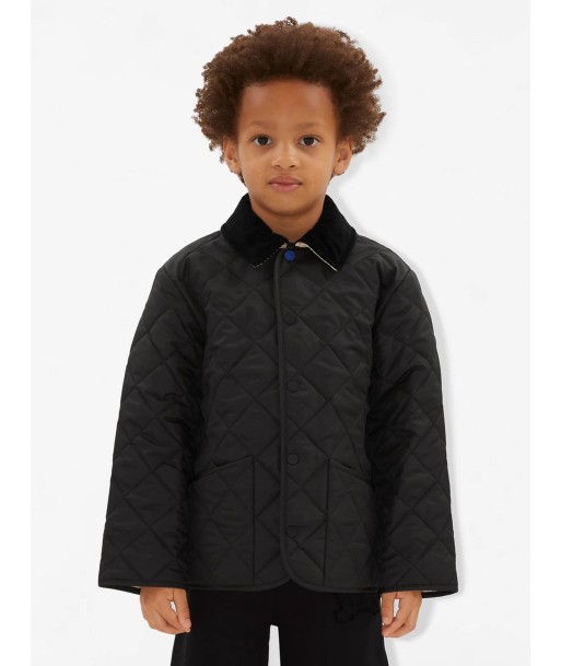 Burberry Boys Indy Quilted Jacket in Black du meilleur 