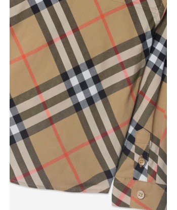 Burberry Baby Boys Qwen Long Sleeve Check Shirt in Beige Par le système avancé 