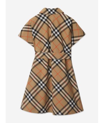 Burberry Girls Giulietta Check Dress in Beige le concept de la Pate a emporter 