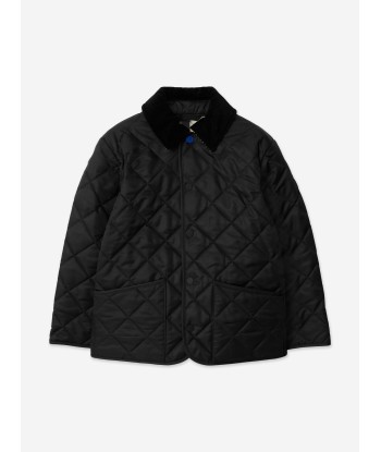 Burberry Boys Indy Quilted Jacket in Black du meilleur 