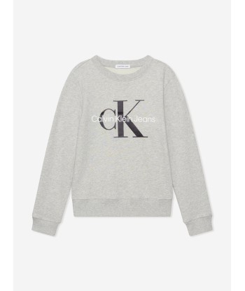 Calvin Klein Kids Monogram Logo Sweasthirt in Grey ouvre sa boutique