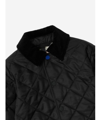 Burberry Boys Indy Quilted Jacket in Black du meilleur 