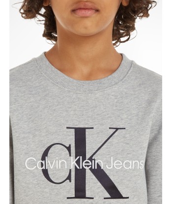 Calvin Klein Kids Monogram Logo Sweasthirt in Grey ouvre sa boutique