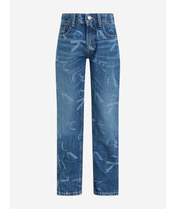 Calvin Klein Boys Regular Fit Jeans in Blue pas chere