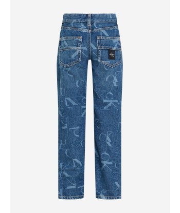 Calvin Klein Boys Regular Fit Jeans in Blue pas chere