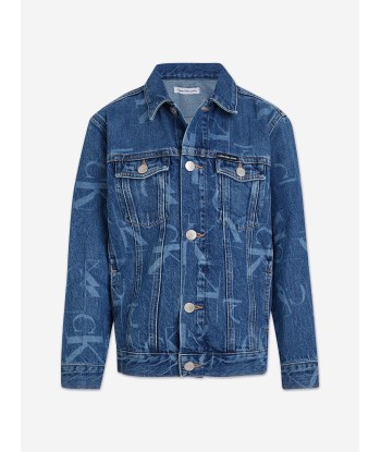 Calvin Klein Boys Denim Trucker Jacket in Blue À commander