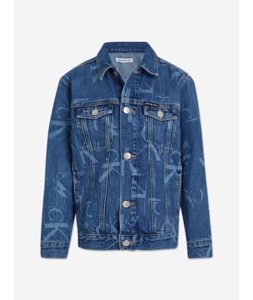 Calvin Klein Boys Denim Trucker Jacket in Blue À commander