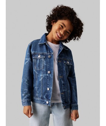 Calvin Klein Boys Denim Trucker Jacket in Blue À commander