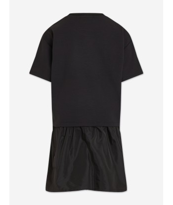 Calvin Klein Girls Mix Media Intarsia Dress in Black Amélioration de cerveau avec