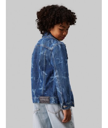 Calvin Klein Boys Denim Trucker Jacket in Blue À commander