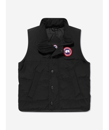 Canada Goose Kids Down Padded Vanier Gilet in Black store