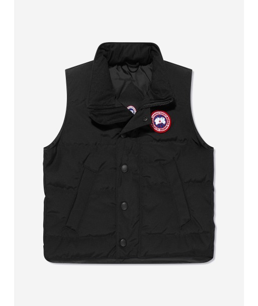 Canada Goose Kids Down Padded Vanier Gilet in Black store