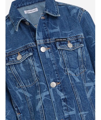 Calvin Klein Boys Denim Trucker Jacket in Blue À commander