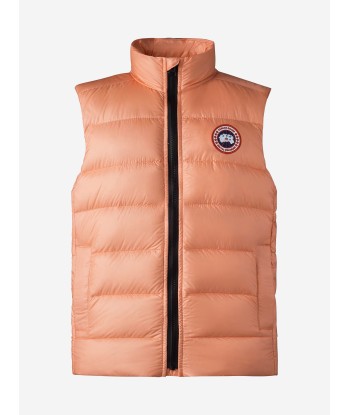 Canada Goose Girls Down Padded Crofton Gilet in Pink Jusqu'à 80% De Réduction