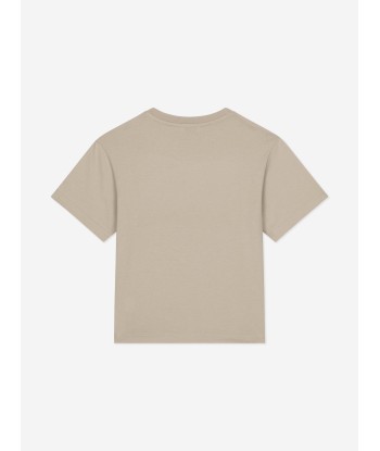 Dolce & Gabbana Boys Embossed Logo T-Shirt in Beige en ligne