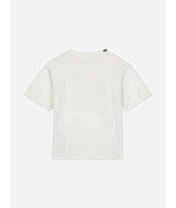 Dolce & Gabbana Boys Logo Stamp T-Shirt in White de votre