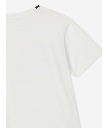 Dolce & Gabbana Boys Logo Stamp T-Shirt in White de votre