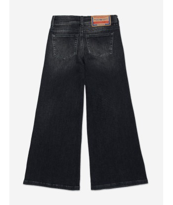 Diesel Girls Wide Leg Jeans in Black le concept de la Pate a emporter 