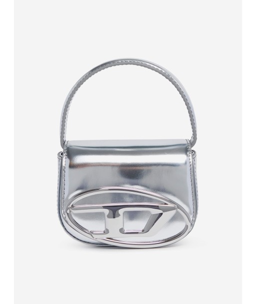 Diesel Girls Leather Oval D Logo Handbag in Silver (20cm) de l' environnement