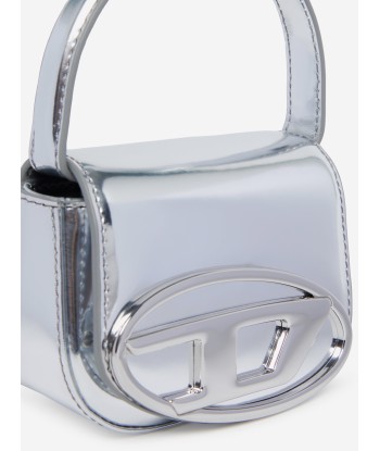 Diesel Girls Leather Oval D Logo Handbag in Silver (20cm) de l' environnement