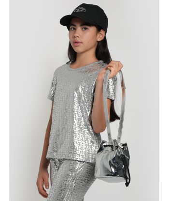 Diesel Girls Welty Bucket Bag in Silver (15.5cm) de l' environnement