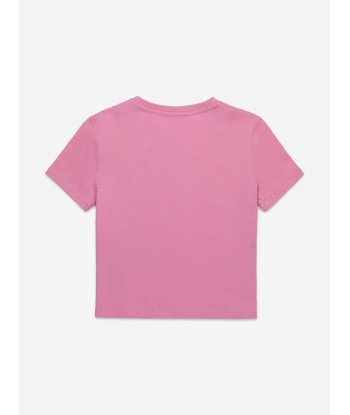 Diesel Girls Oval D Logo T-Shirt in Pink Comparez et commandez 