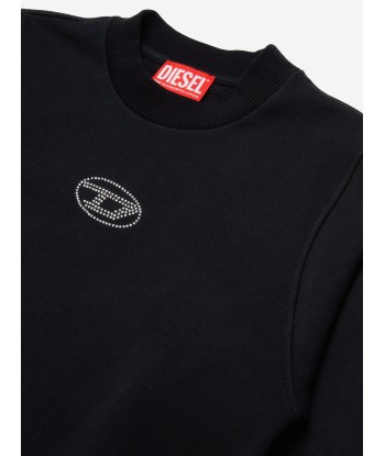 Diesel Girls Slemby Logo Sweatshirt in Black Comparez plus de prix