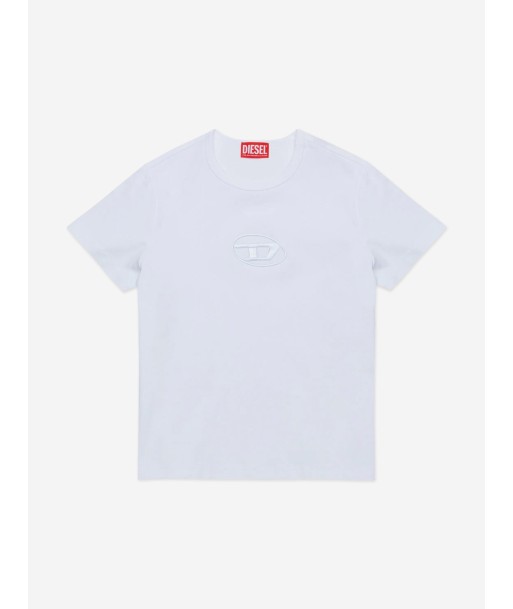 Diesel Girls Logo T-Shirt in White ouvre sa boutique