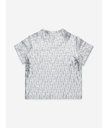 Diesel Girls Branded T-Shirt in Silver Toutes les collections ici