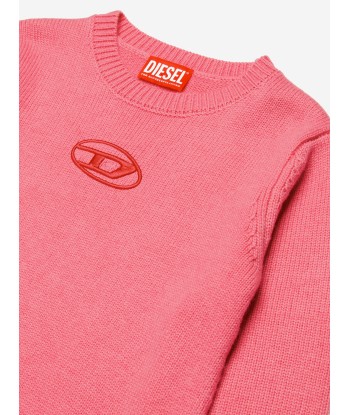 Diesel Girls Oval D Sweater Dress in Pink Venez découvrir notre 