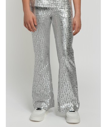 Diesel Girls Pendyx Branded Trousers in Silver online