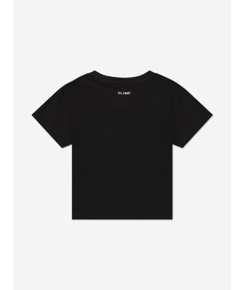 DL1961 Girls Cotton T-Shirt in Black français