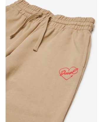 Diesel Girls Pinny Logo Joggers in Beige des créatures d'habitude