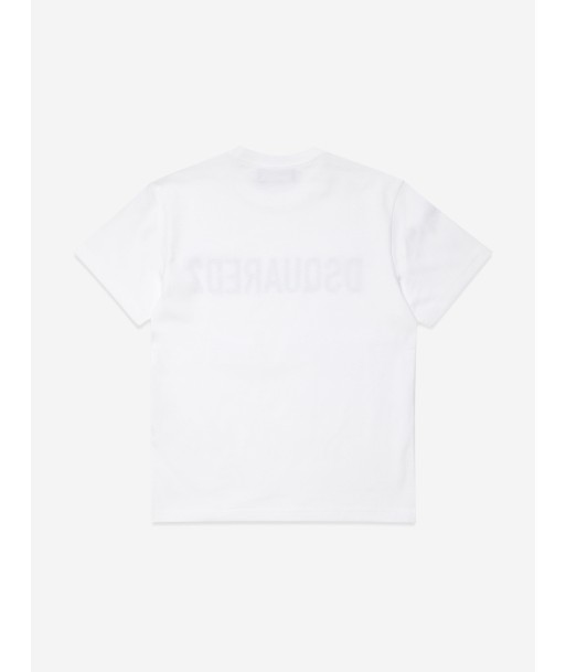 Dsquared2 Kids Logo Print T-Shirt in White 2024