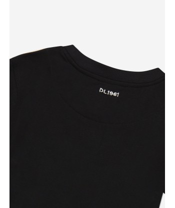 DL1961 Girls Cotton T-Shirt in Black français