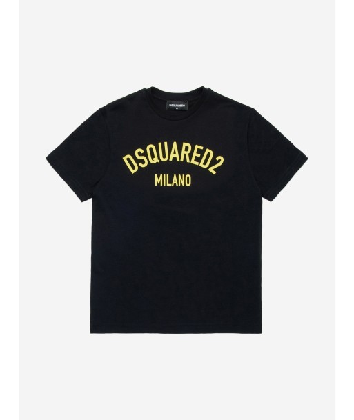 Dsquared2 Kids Milano Logo T-Shirt in Black vente chaude votre 