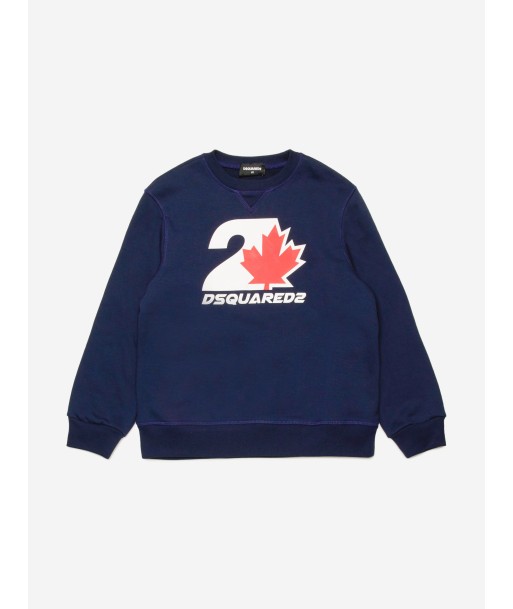 Dsquared2 Kids Logo Sweatshirt in Navy la chaussure