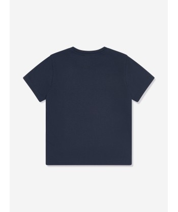 Dsquared2 Kids Maple Leaf Logo T-Shirt in Navy de votre