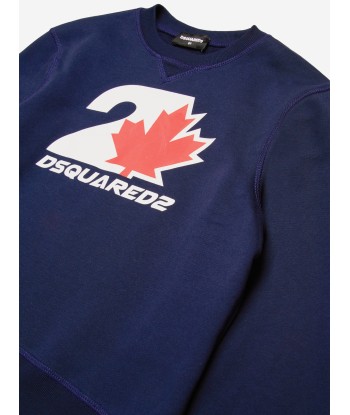 Dsquared2 Kids Logo Sweatshirt in Navy la chaussure