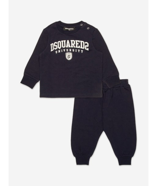 Dsquared2 Baby Logo Trackasuit in Navy livraison et retour toujours gratuits