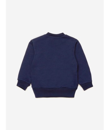 Dsquared2 Baby Maple Leaf Logo Sweatshirt in Navy pas chere