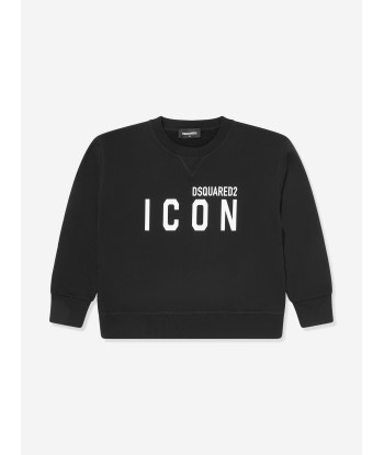 Dsquared2 Kids Icon Logo Sweatshirt in Black hantent personnes