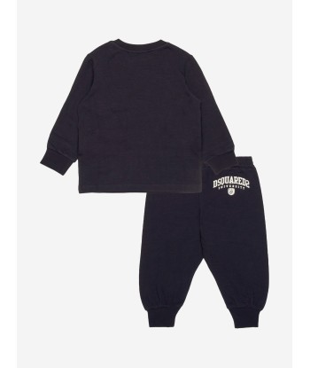 Dsquared2 Baby Logo Trackasuit in Navy livraison et retour toujours gratuits