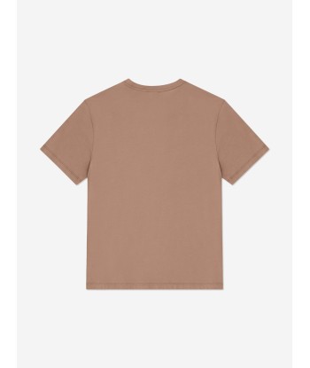 EA7 Emporio Armani Boys Logo T-Shirt in Brown 50-70% off 