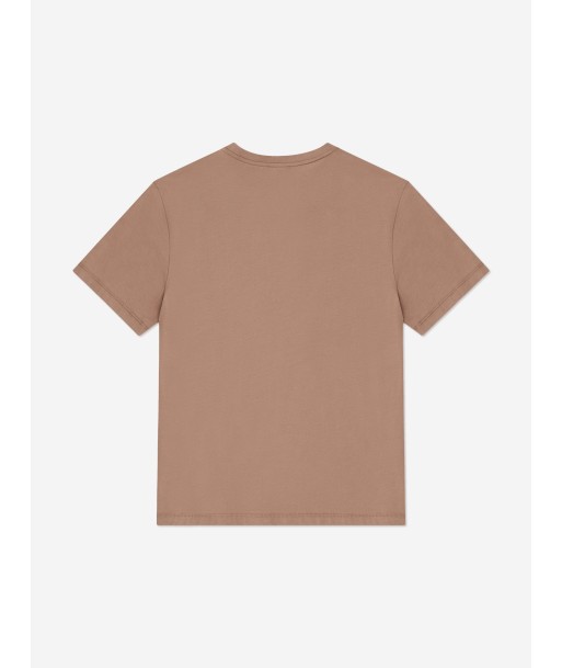 EA7 Emporio Armani Boys Logo T-Shirt in Brown 50-70% off 