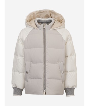 Eleventy Boys Puffer Jacket in Grey Comparez plus de prix