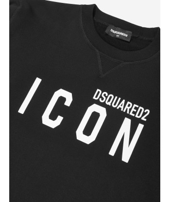 Dsquared2 Kids Icon Logo Sweatshirt in Black hantent personnes