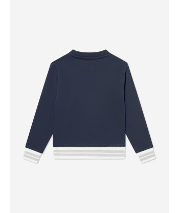 Eleventy Boys Around The World Sweatshirt in Blue de votre