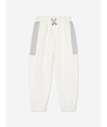 Eleventy Boys Fleece Tracksuit in Ivory de technologie